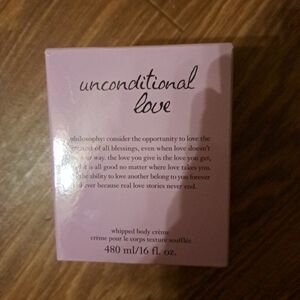 NEW! Philosophy Unconditional Love Whipped Body Cream 16 Ounces Factory Sealed